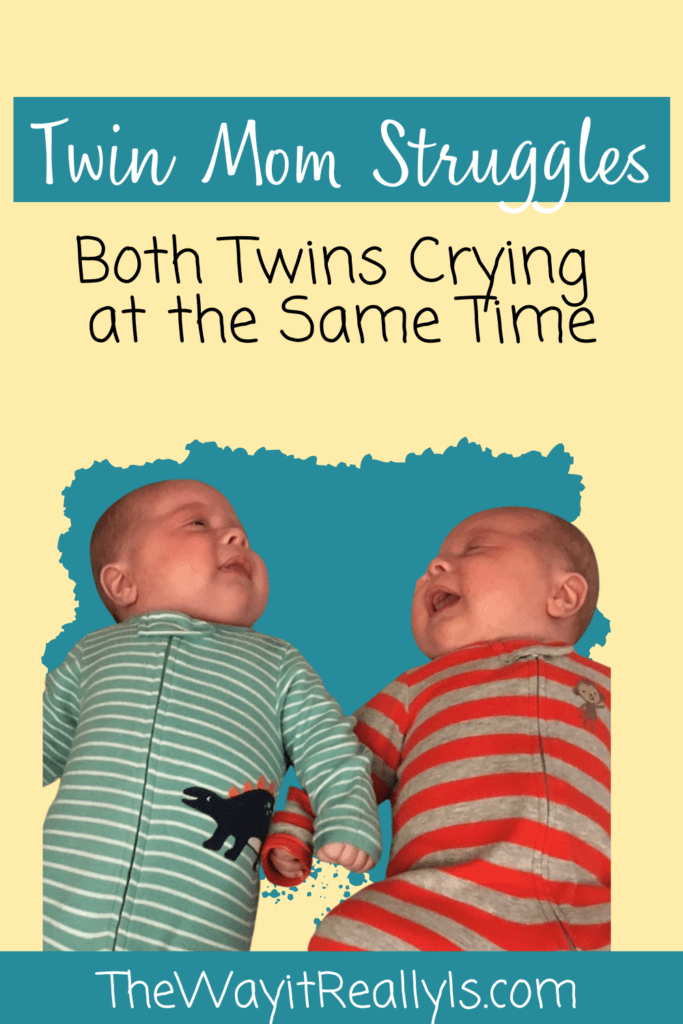 crying twin babies