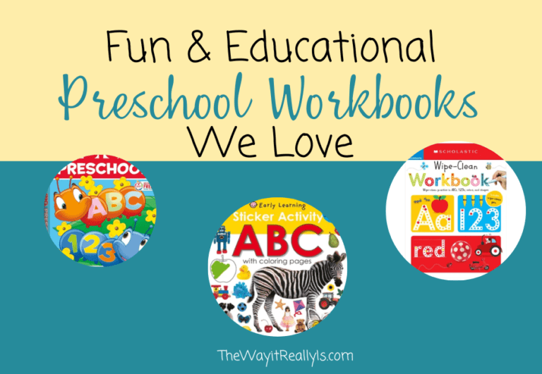 Our Favorite Preschool Workbooks That Are Fun And Educational The Way   Preschool Workbooks 768x531 