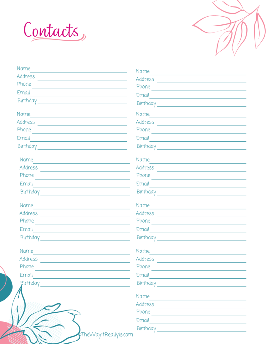 Struggling To Stay Organized Let This 2024 Planner Be Your Ultimate   Contacts 1 850x1100 