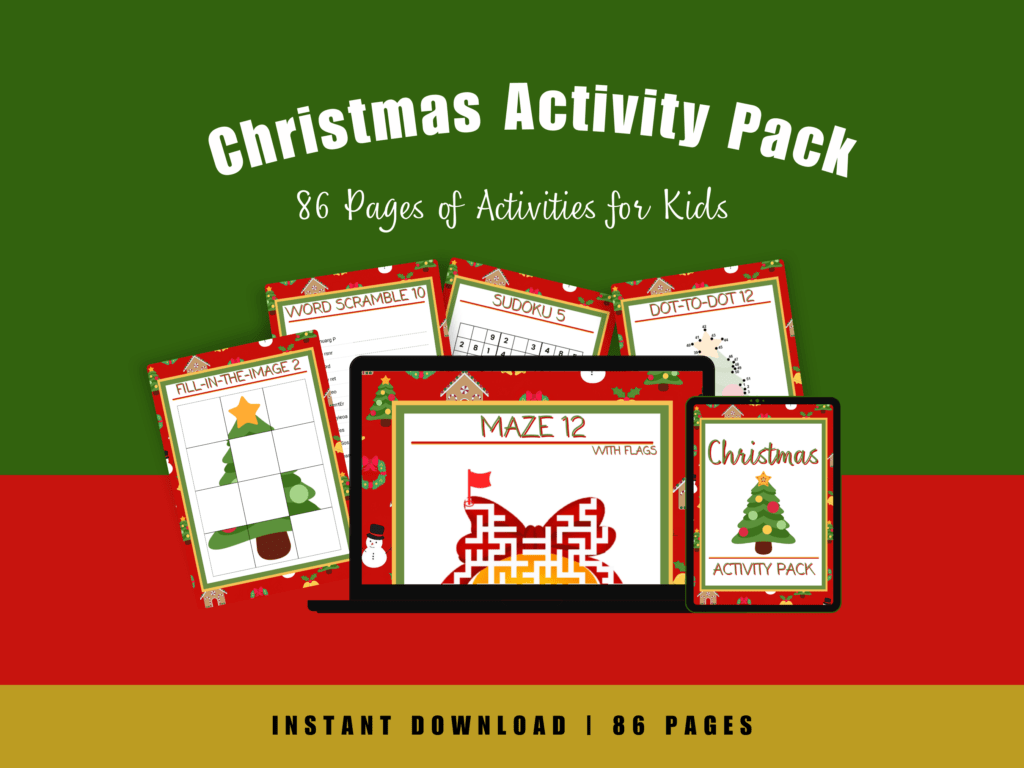 Entertaining Christmas Activity Pack for Kids - The Way It Really Is