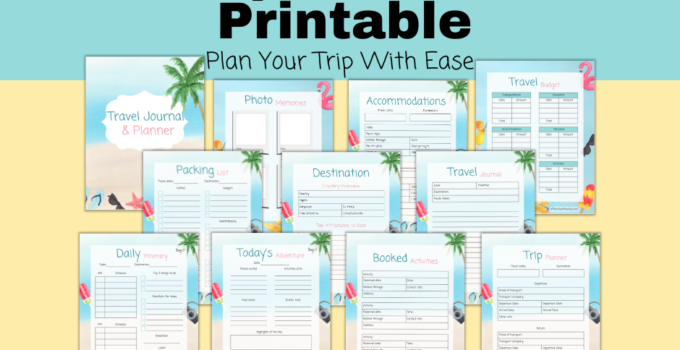 Trip Planner Printable